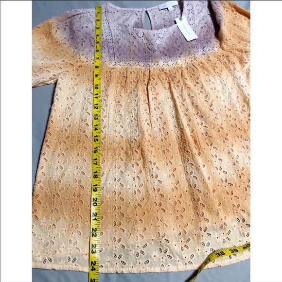 Anthropologie Daybreak Eyelet Peasant Blouse - Picture 11 of 11